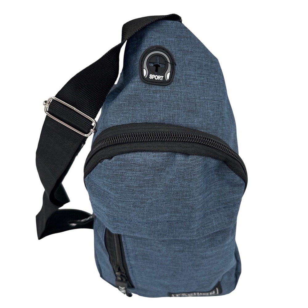 Fashion Instinct Blue Sling Bag Sport‎ Chest Pack Crossbody Backpack Heathered